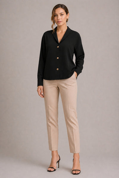 MAR BLACK TENCEL BLOUSE