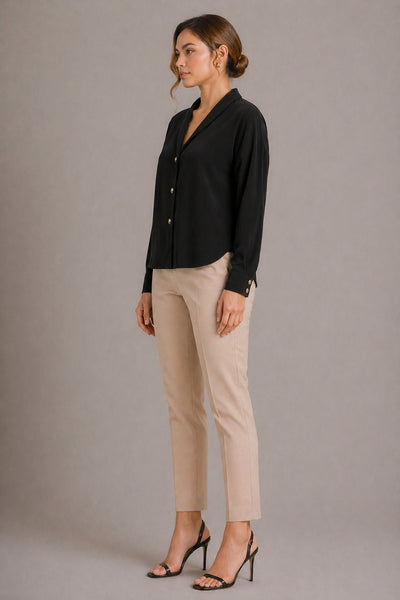MAR BLACK TENCEL BLOUSE