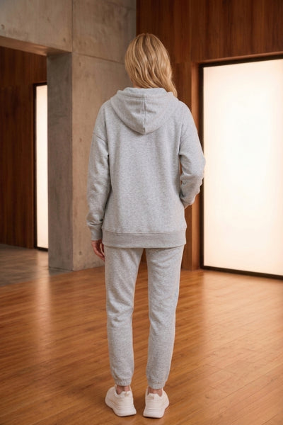 ECO LIGHT GREY ZIP-UP HOODIE