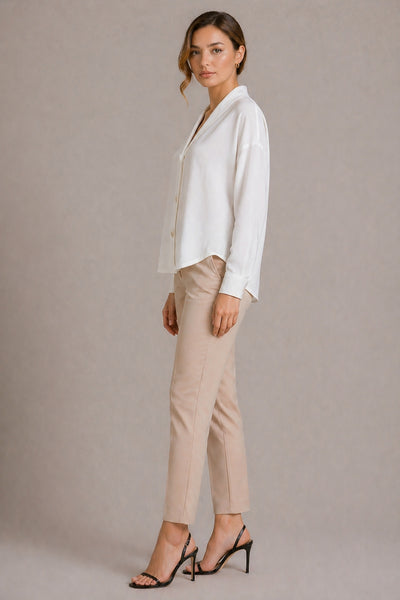 MAR WHITE TENCEL BLOUSE