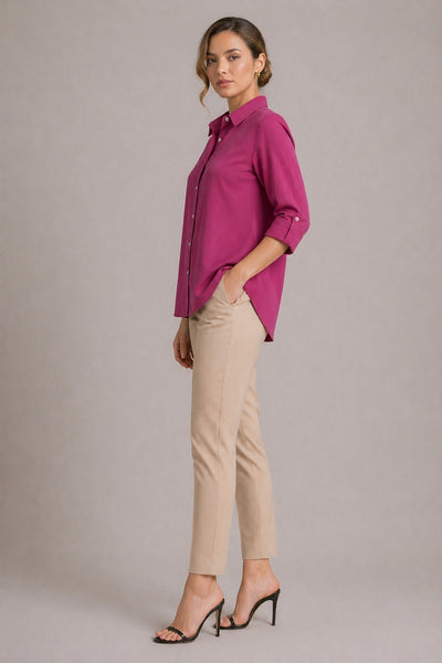 MIA FUCHSIA CUPRO SHIRT