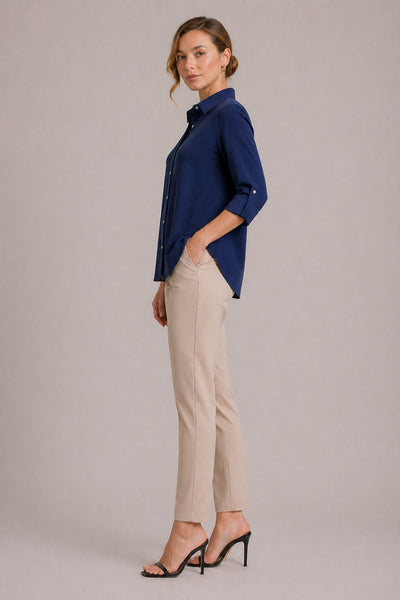 MIA SAPPHIRE BLUE CUPRO SHIRT