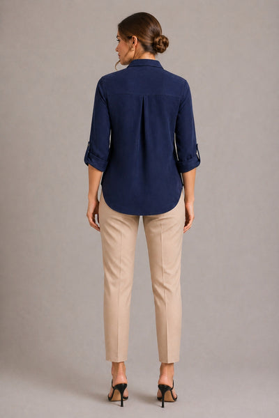 MIA SAPPHIRE BLUE CUPRO SHIRT