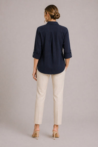 MIA NAVY CUPRO SHIRT