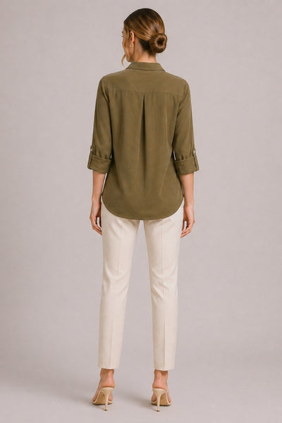 MIA KHAKI CUPRO SHIRT