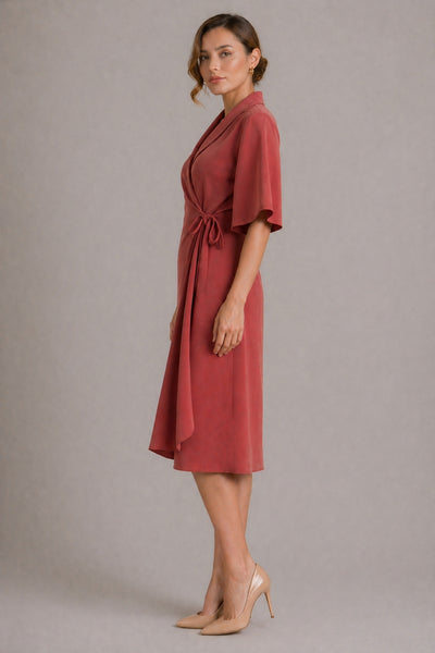 LEY ANTIQUE RED ENVELOPE DRESS