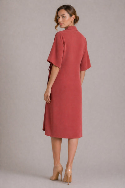 LEY ANTIQUE RED ENVELOPE DRESS