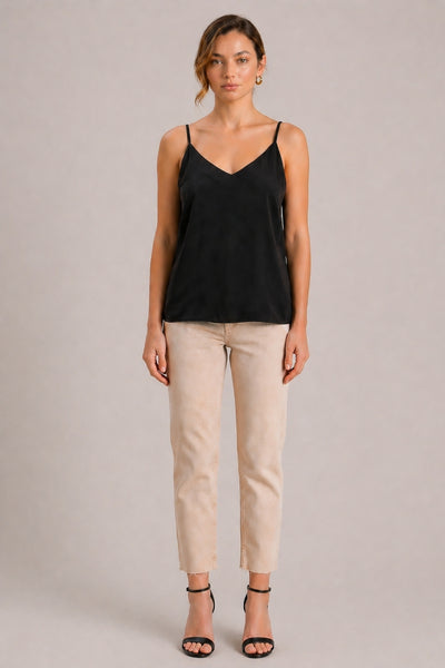 LIN SLEEVELESS BLACK TOP