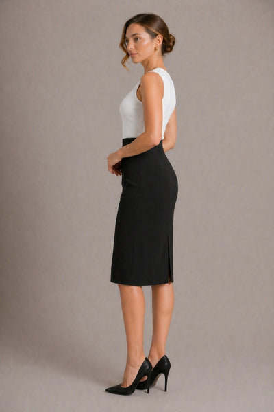 IRIS BLACK PENCIL SKIRT