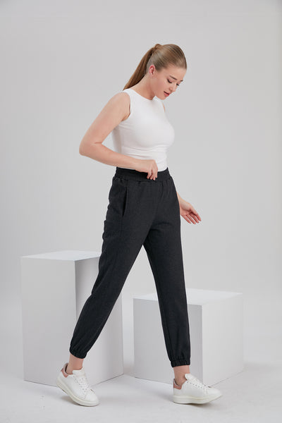 Noacode dark grey ethical eco-friendly sweatpants tall plus size loungewear fashion Denmark