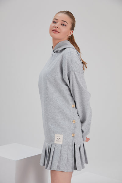 beautiful vegan recycled cotton Noacode hoodie fleece dress Netherlands UK Germany Denmark 